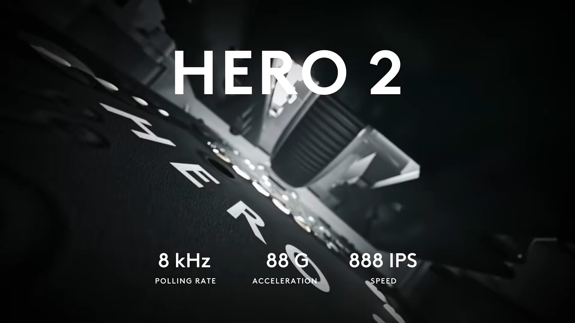 HERO 2の文字と8kHz・88G・888 IPSのスペック表示