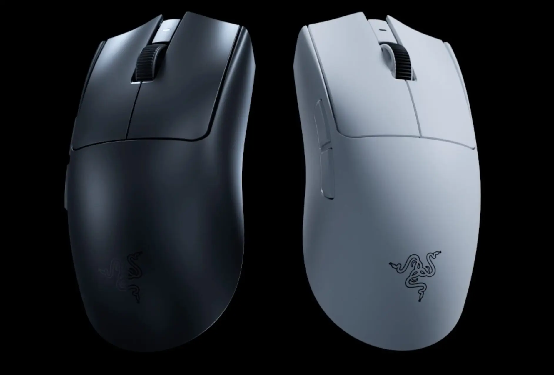 黒と白の2色が並ぶRazer Viper V4 Proの本体デザイン