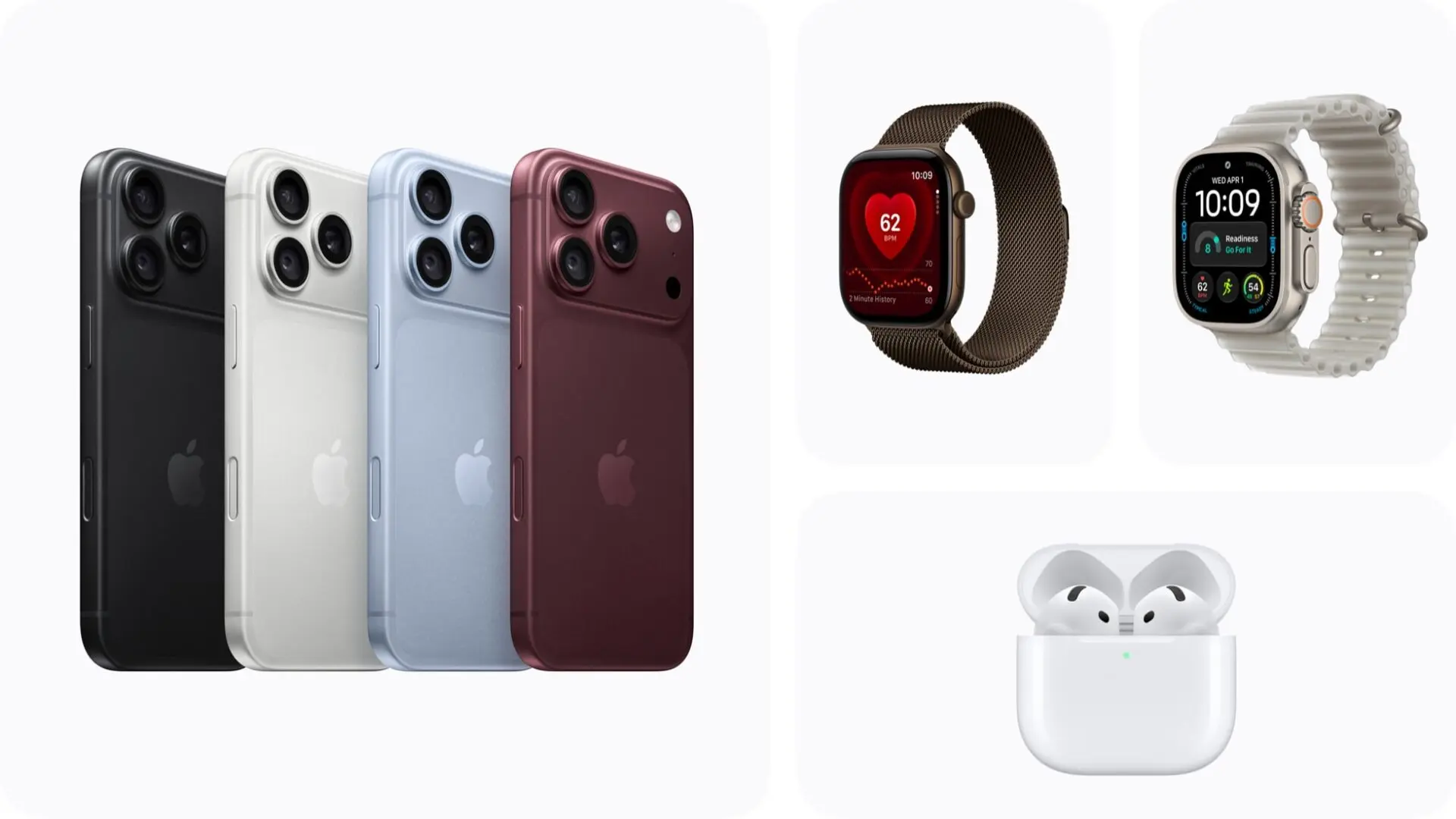 2026年9月のAppleイベントで発表されたiPhone 18 Pro 4色、Apple Watch Series 12、Apple Watch Ultra 4、AirPods 5