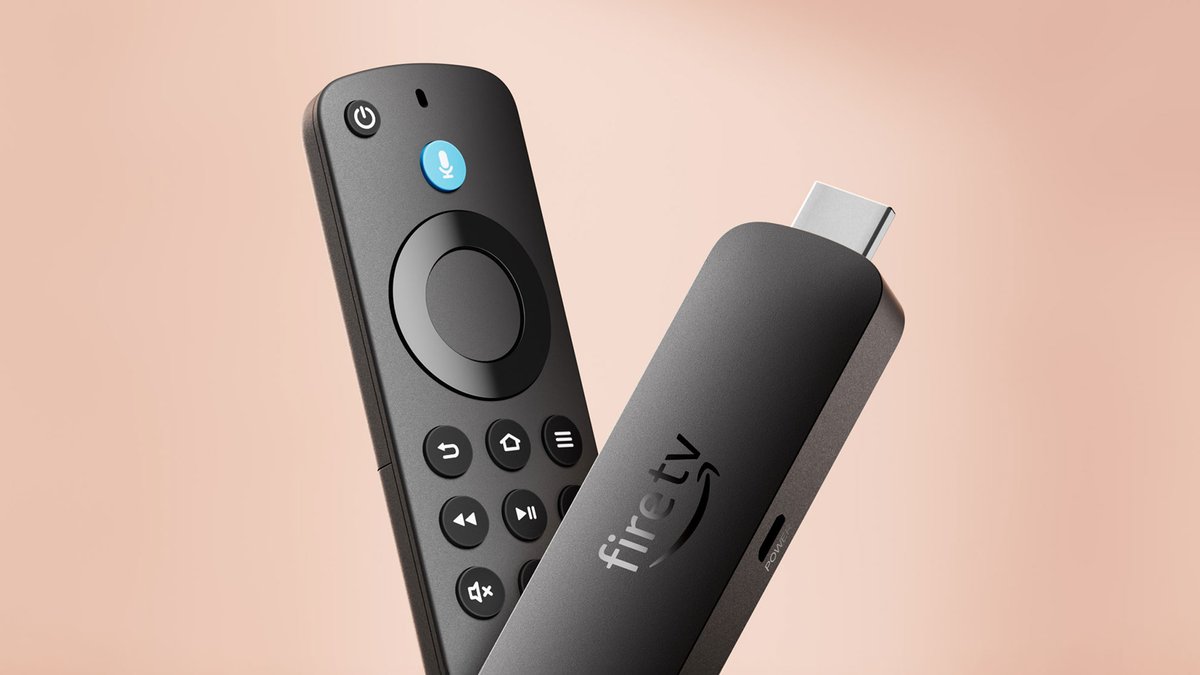 Fire TV Stick 4K Selectの本体とリモコンの公式画像