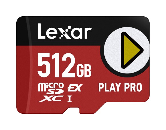 Lexar PLAY PRO microSDXC Express 512GBのカード表面