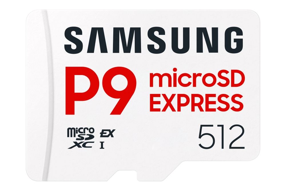 Samsung P9 Express microSDカード512GBのカード表面